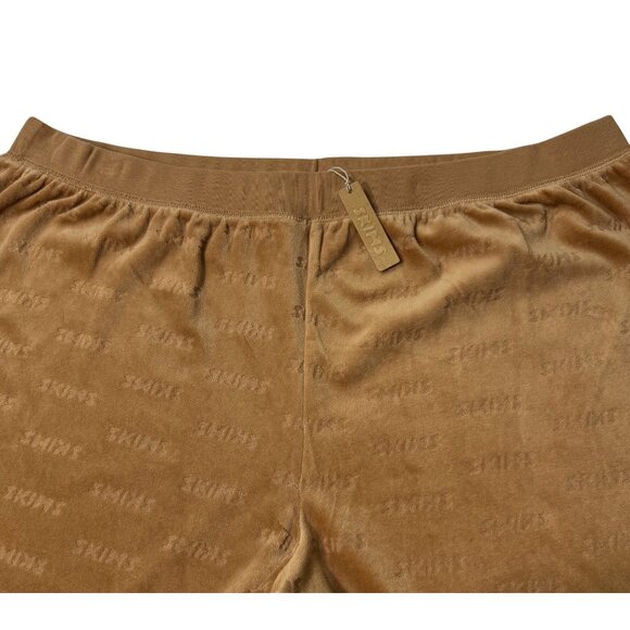 SKIMS Logo Velour Pants Camel 3X - Picture 8 of 14